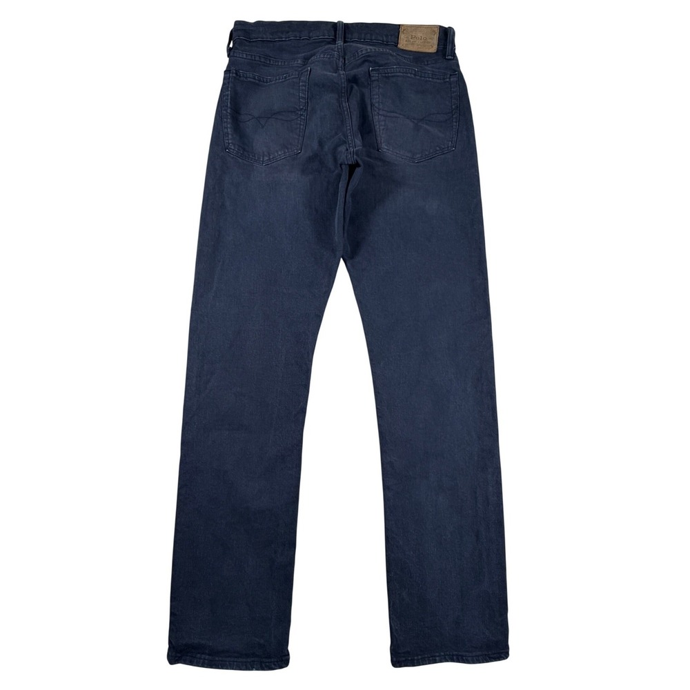 Polo Ralph Lauren Sullivan Slim Jeans Mens 32x34 Navy Blue Dark Wash RN41381